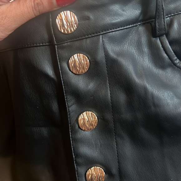 Zara Faux Leather Pants - Picture 7 of 10